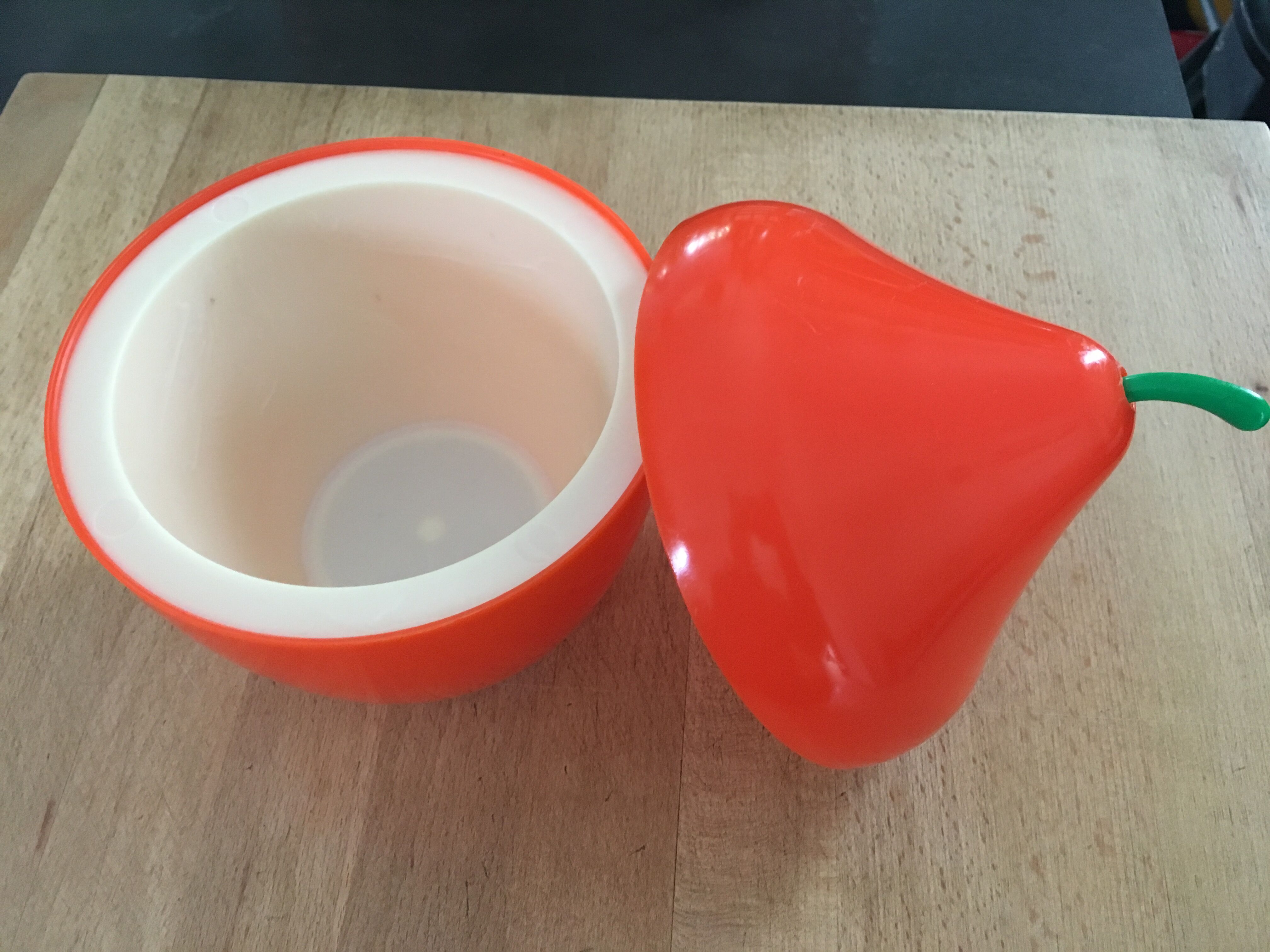 Orange pear ice bucket