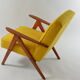 Fauteuil kompas jaune dossier haut