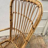 Joli rocking chair en rotin