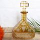 Engraved and cut crystal decanter