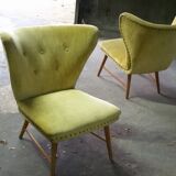 Yellow green trio of drivers at Danish flesh wing ears Elias Svedberg years 50/60