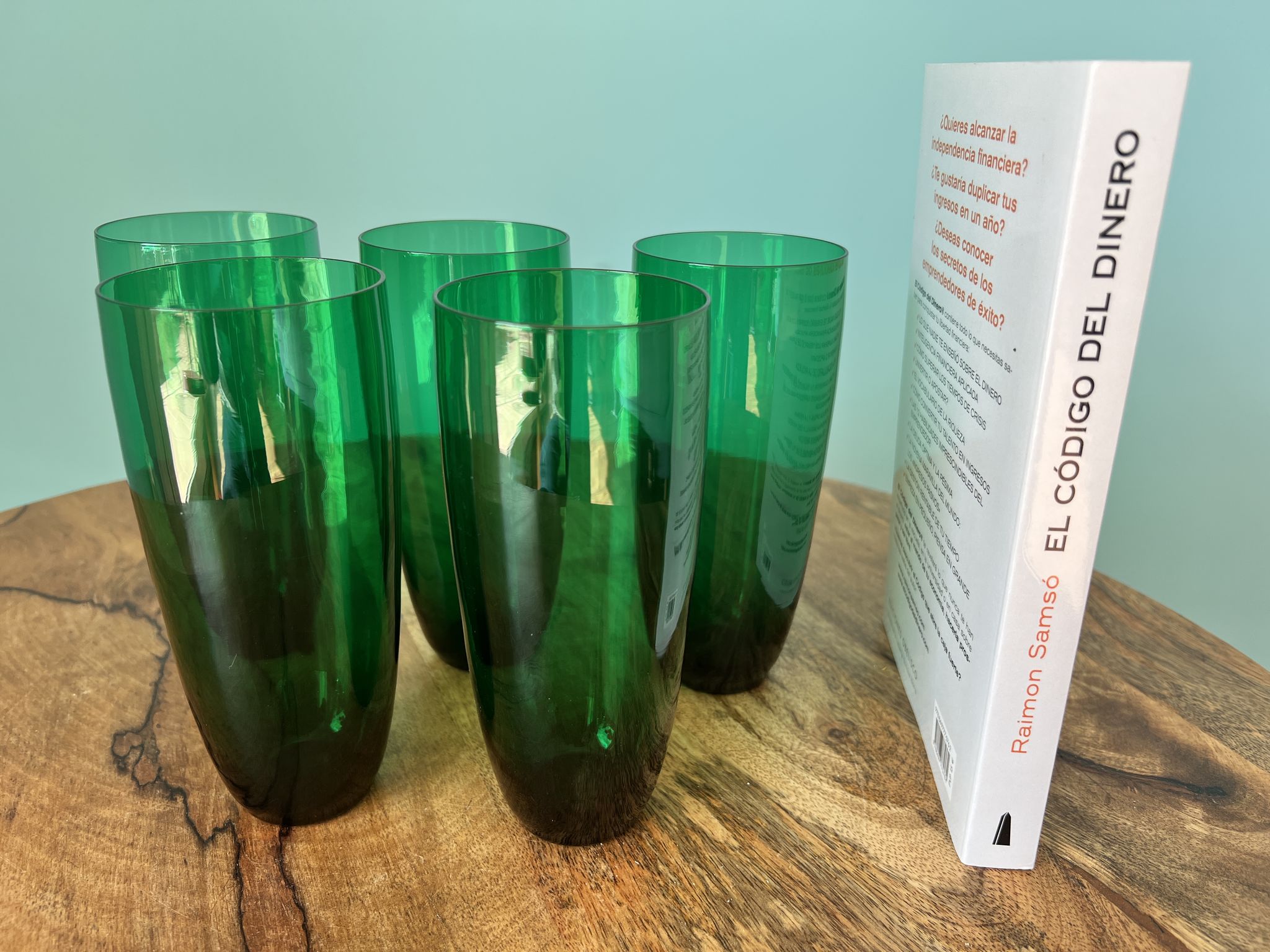 Vintage liquor and lemonade glasses, mid century modern from 1960s for apartment decoration / tablew