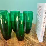Vintage liquor and lemonade glasses, mid century modern from 1960s for apartment decoration / tablew