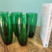 Vintage liquor and lemonade glasses, mid century modern from 1960s for apartment decoration / tablew