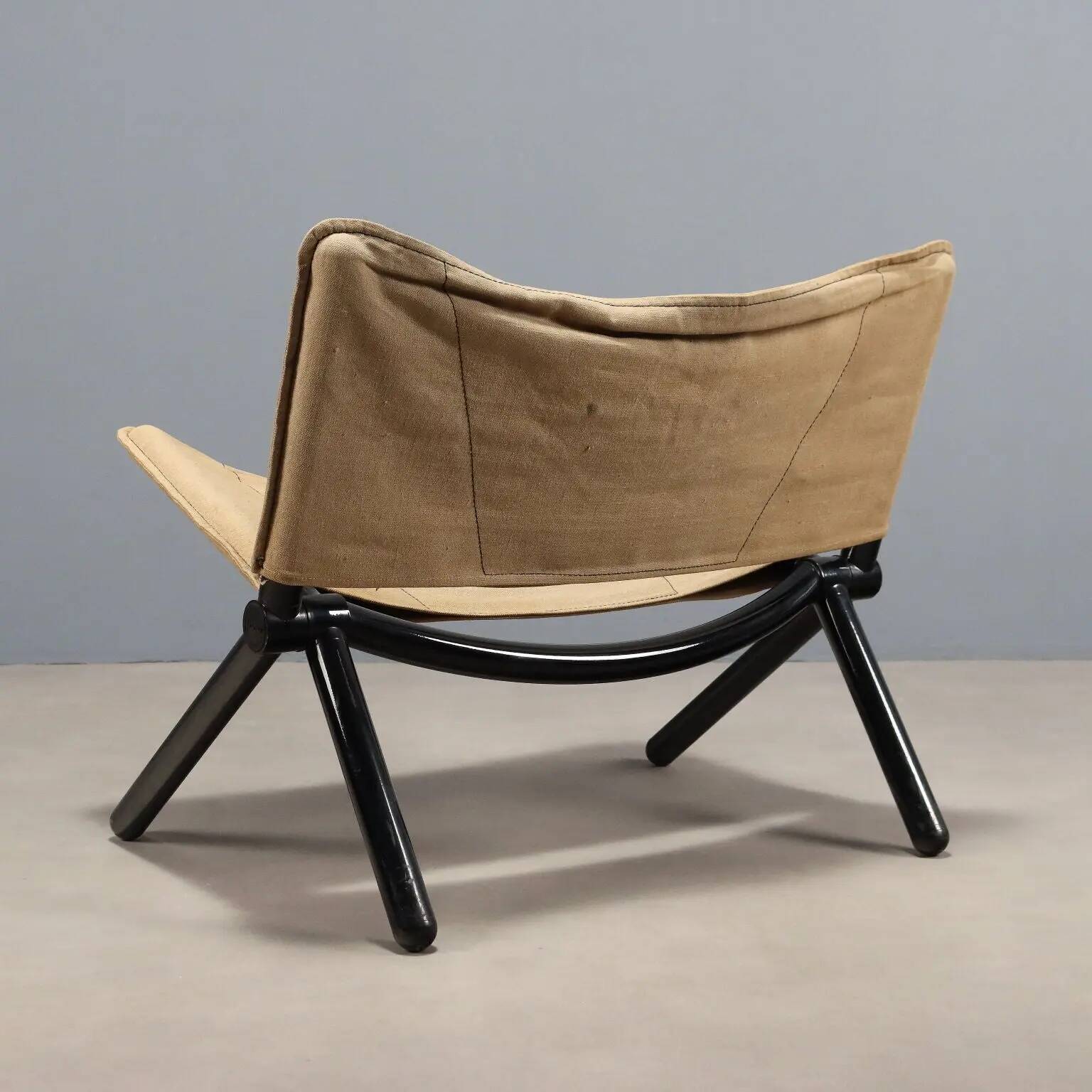 Brunati armchair from the Plenair series, designed by Ammannati and Vitelli, 1970s-80s.