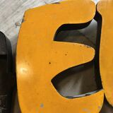 Beautiful letters in yellow from butchery