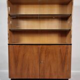 Showcase in Walnut by Jindřich Halabala from UP Zavody, 1950s