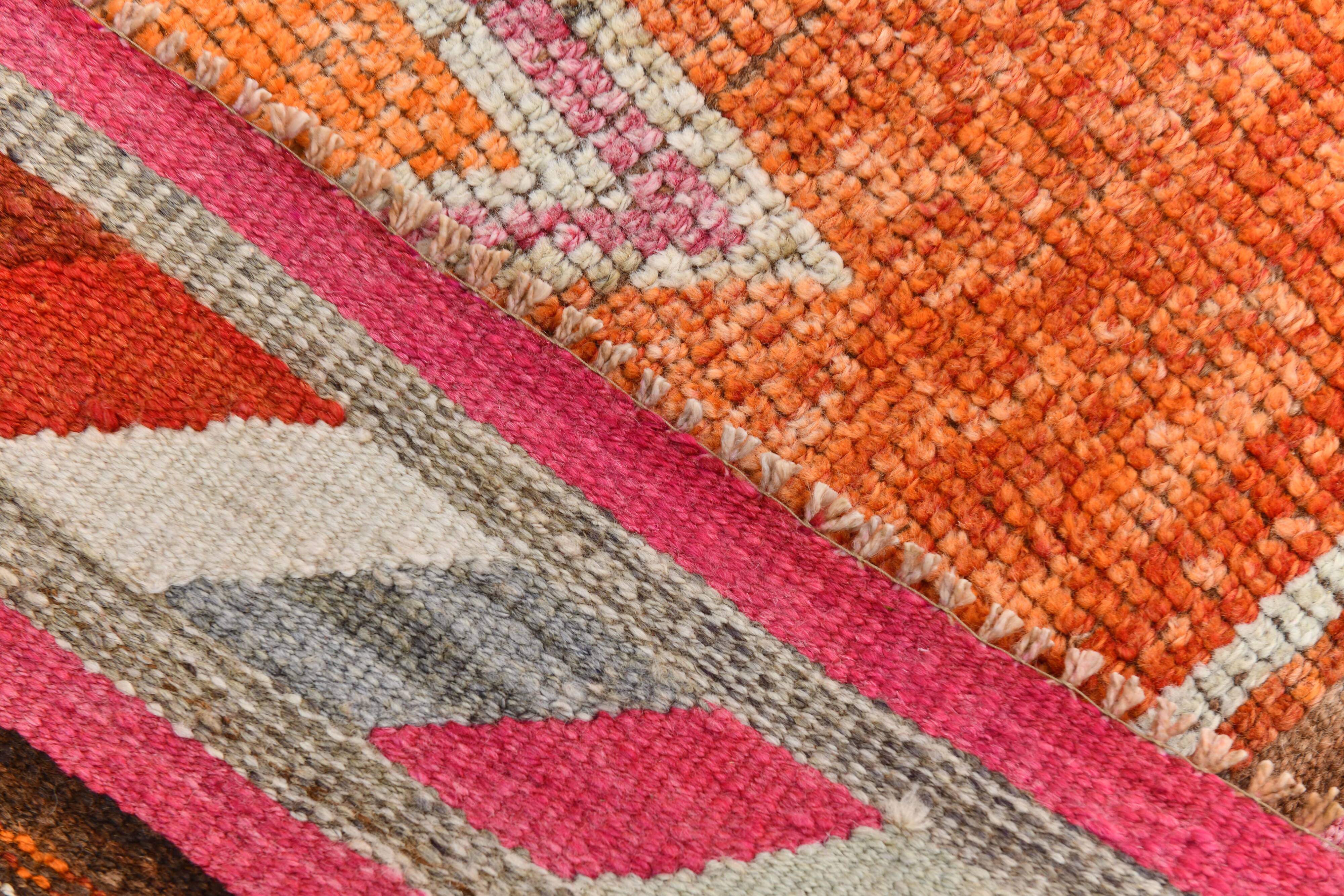 3x12 Rug For Hallway Vintage Runner Rug, 101x380Cm