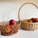 Vintage rattan baskets
