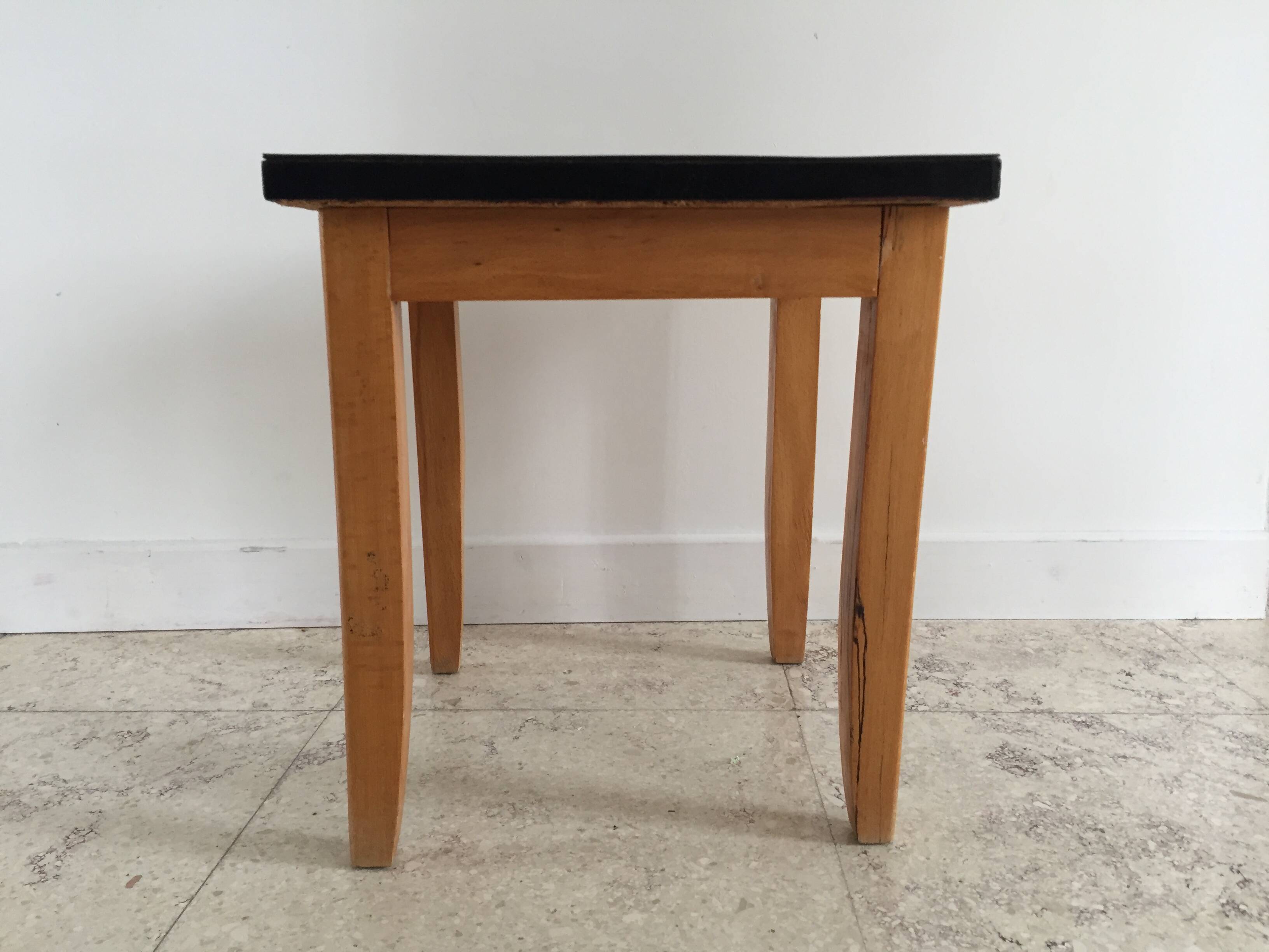 Vintage formica and wood stool