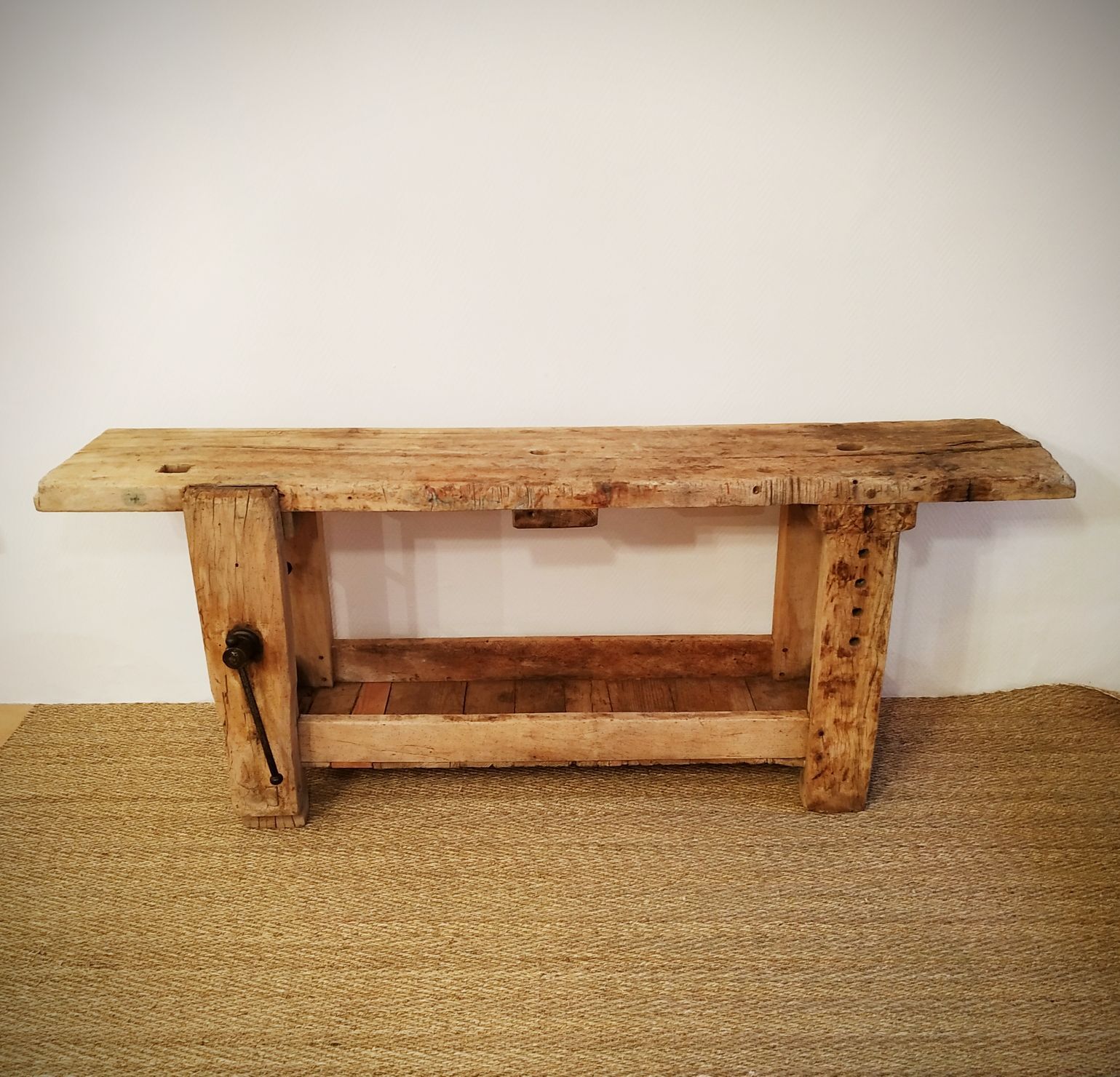Old beech workbench 205 cm