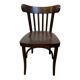 Curved wooden bistro chair – Baumann / Thonet style – 1950s-60s