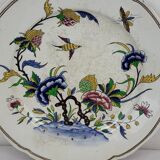 Plat en faïence de Sarreguemines modèle Rouen