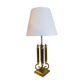 Lampe en laiton Deknudt Belgique 1970