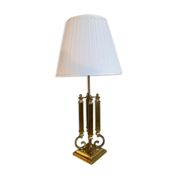 Lampe en laiton Deknudt Belgique 1970