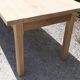 Solid oak farm table 1 rough wood drawer