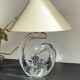 Lampe cristal art déco gravée Paris France