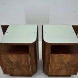 1938s,  Pair of art deco bedside table , Czechoslovakia