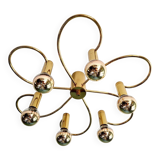 Design ceiling light in brass, Cosack Leuchten, 1970