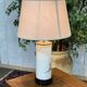 Lamp from the early 20th century - Chinese cylindrical vase in white porcelain.