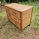 Commode vintage osier tressé rotin bambou design 50-60-70