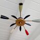 Vintage ceiling lamp 5 branches 50-60 years