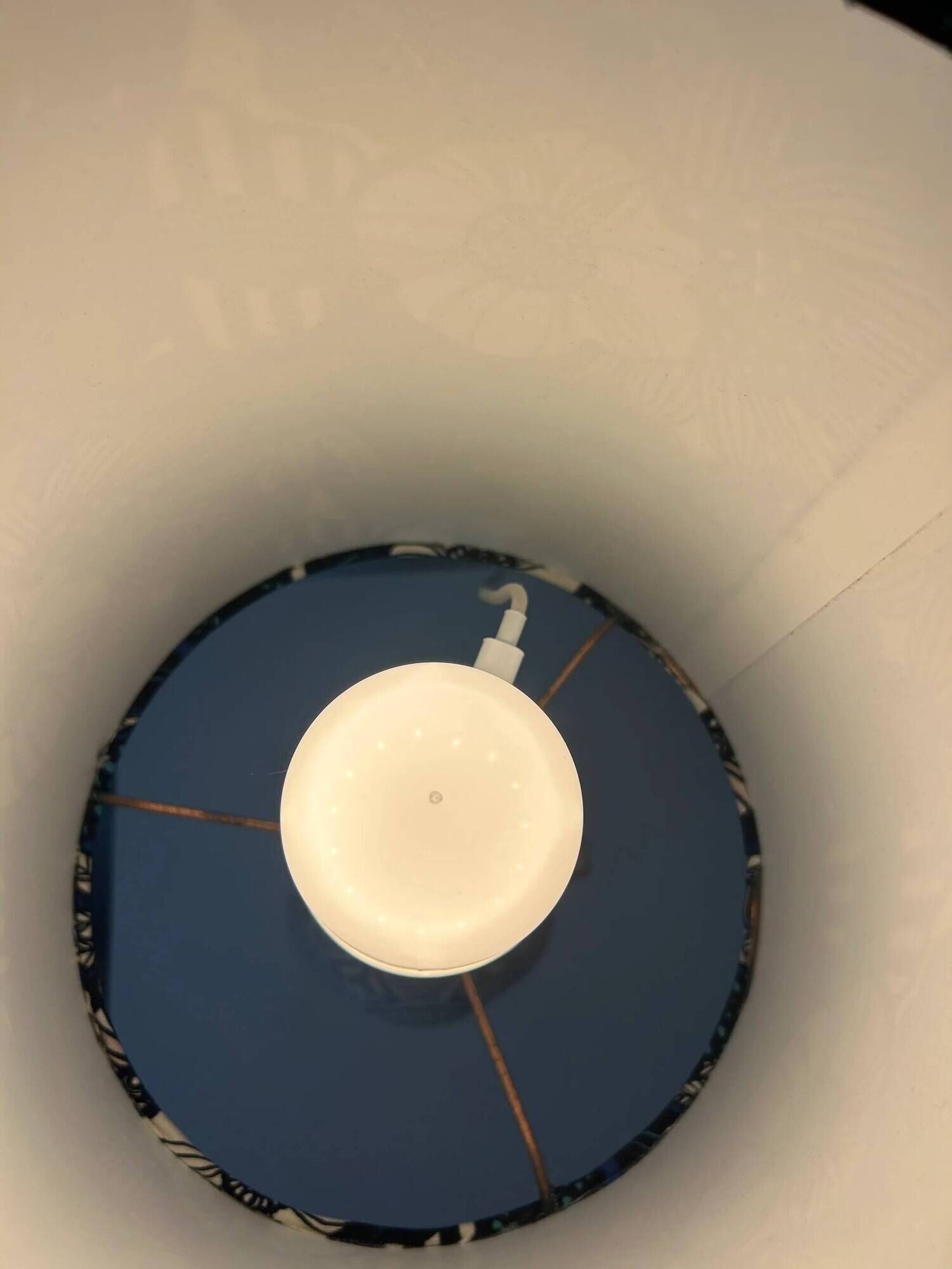 Petite lampe sans fil upcyclée à partir d'un vase vintage Bodo Mans