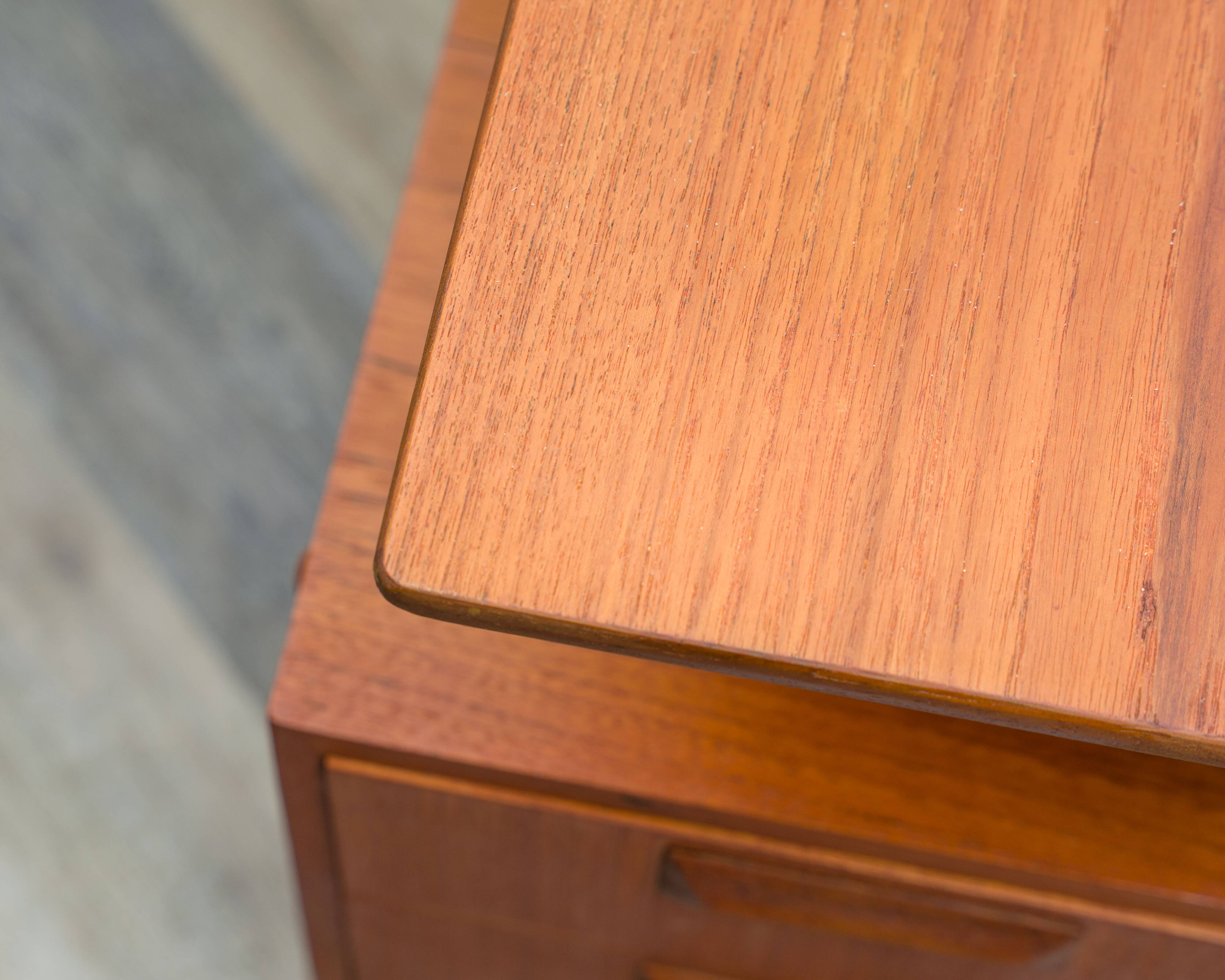 Filigree Danish-style desk, 1960s, in teak