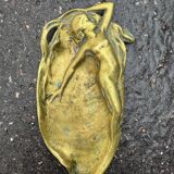 Art Nouveau bronze catchall