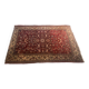 Tapis rouge en laine