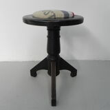 Art Deco piano stool on tripod