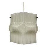 Mid-Century ice lucite pendant lamp , 1970s