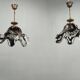 Pair of Murano Glass Pendant Lights, Italy, 1960s