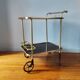 Vintage 1960s rolling bar cart