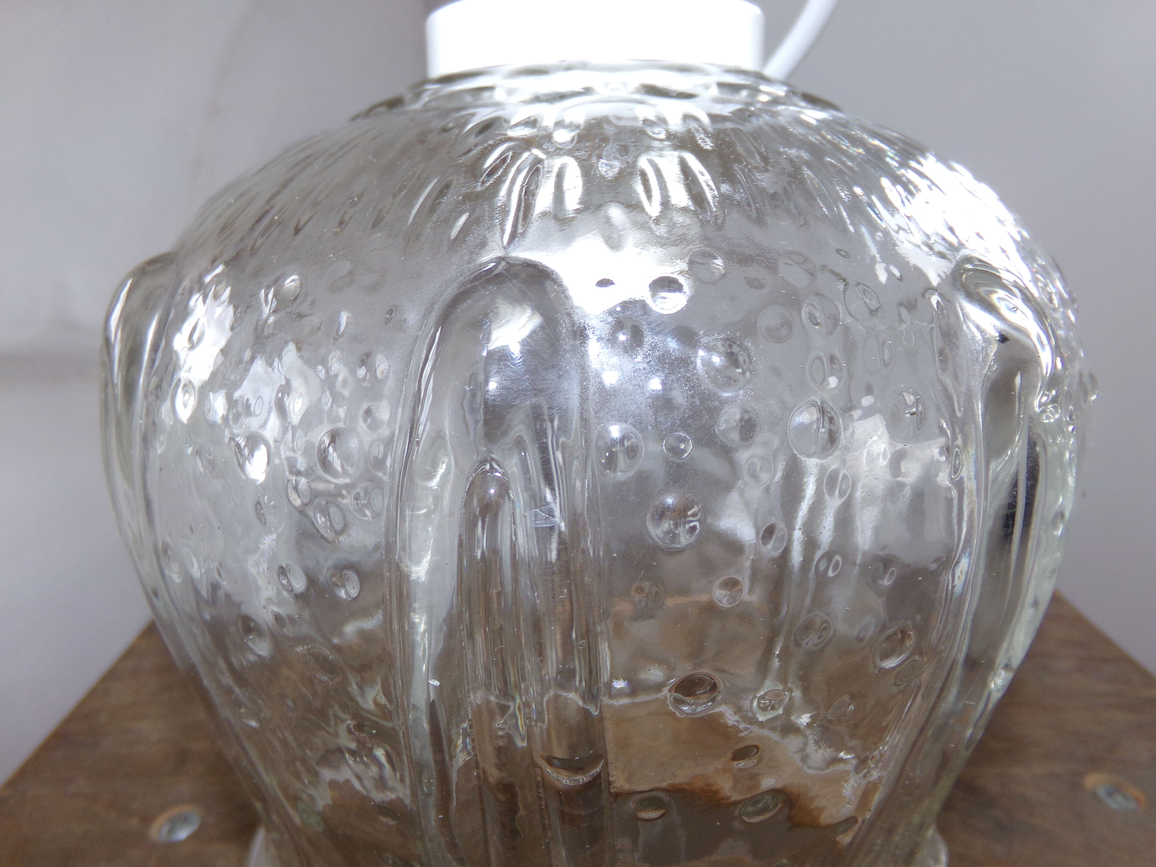 Glass hanging lamp