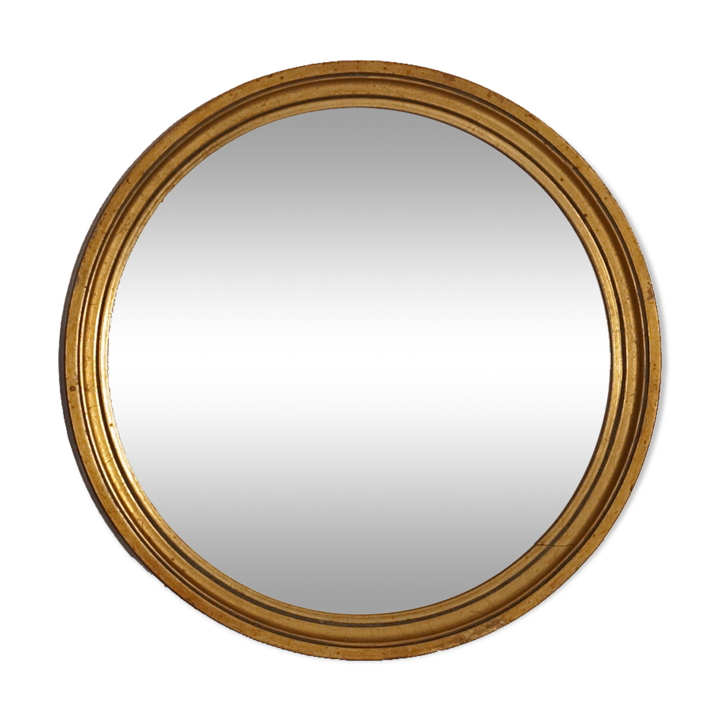Round mirror gilded wood year 60/70