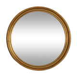Round mirror gilded wood year 60/70