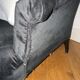 Fauteuil et repose pieds Napoléon III