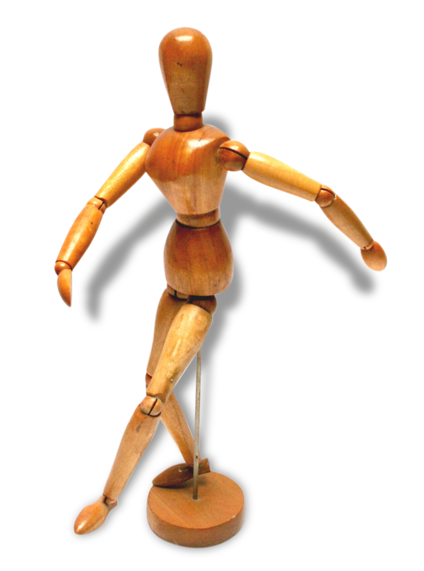 Mannequin en bois Modèle dessin Publicité O CEDAR Années 60 Selency