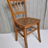 Ensemble de trois chaises bistrot vintage "Luterma", années 40/50