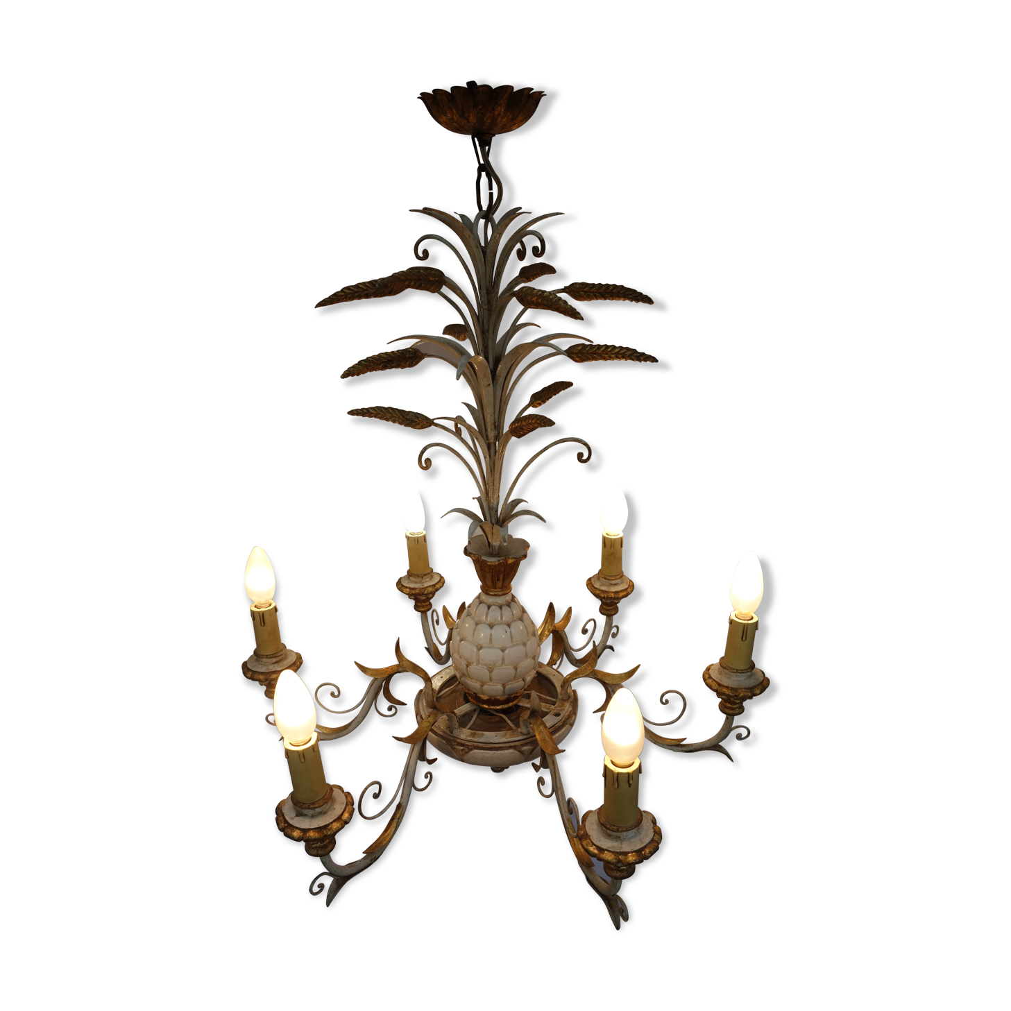 Vintage pineapple chandelier