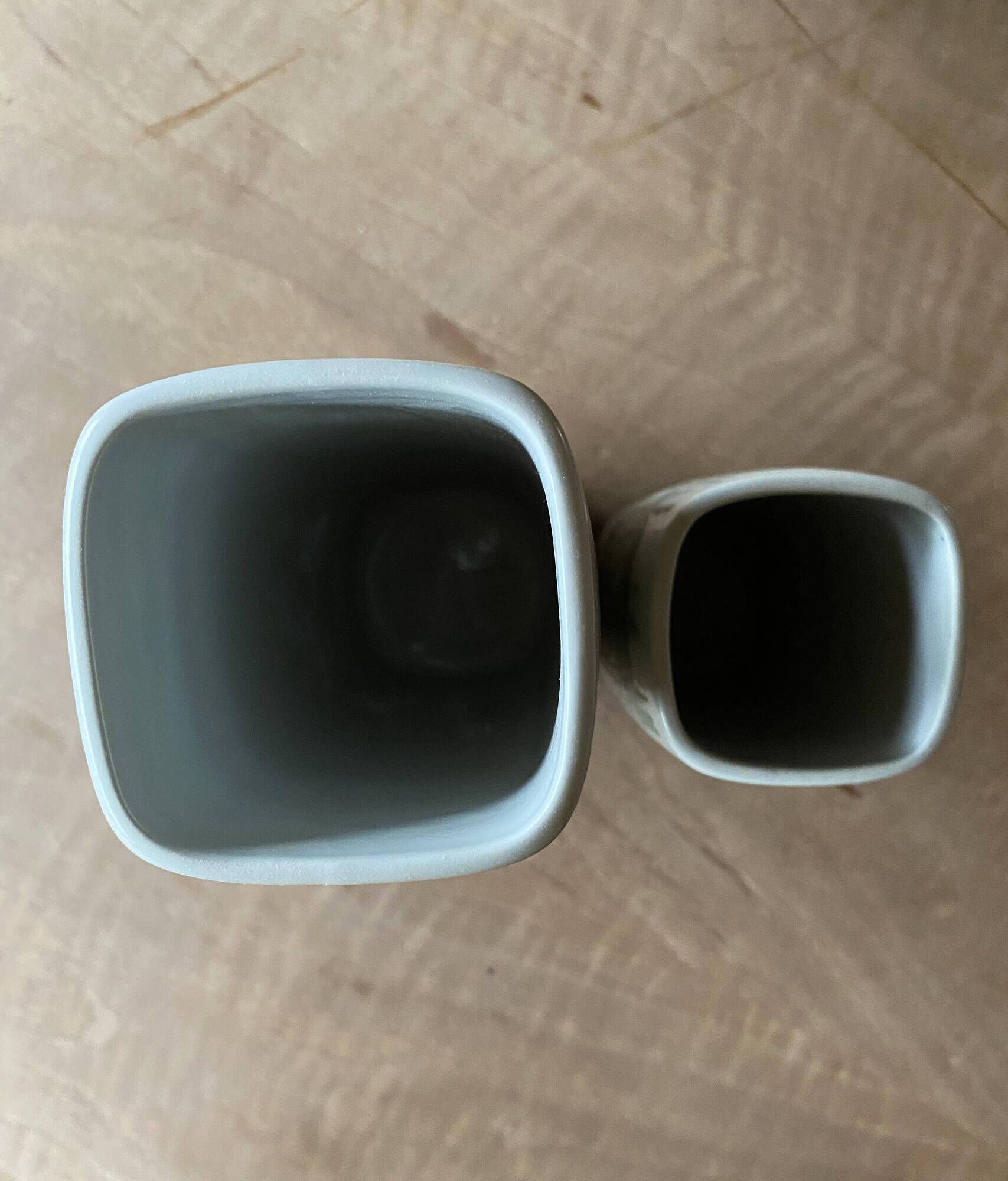 2 Royal Copenhagen vases, 1960s, design by Ivan Weiss.