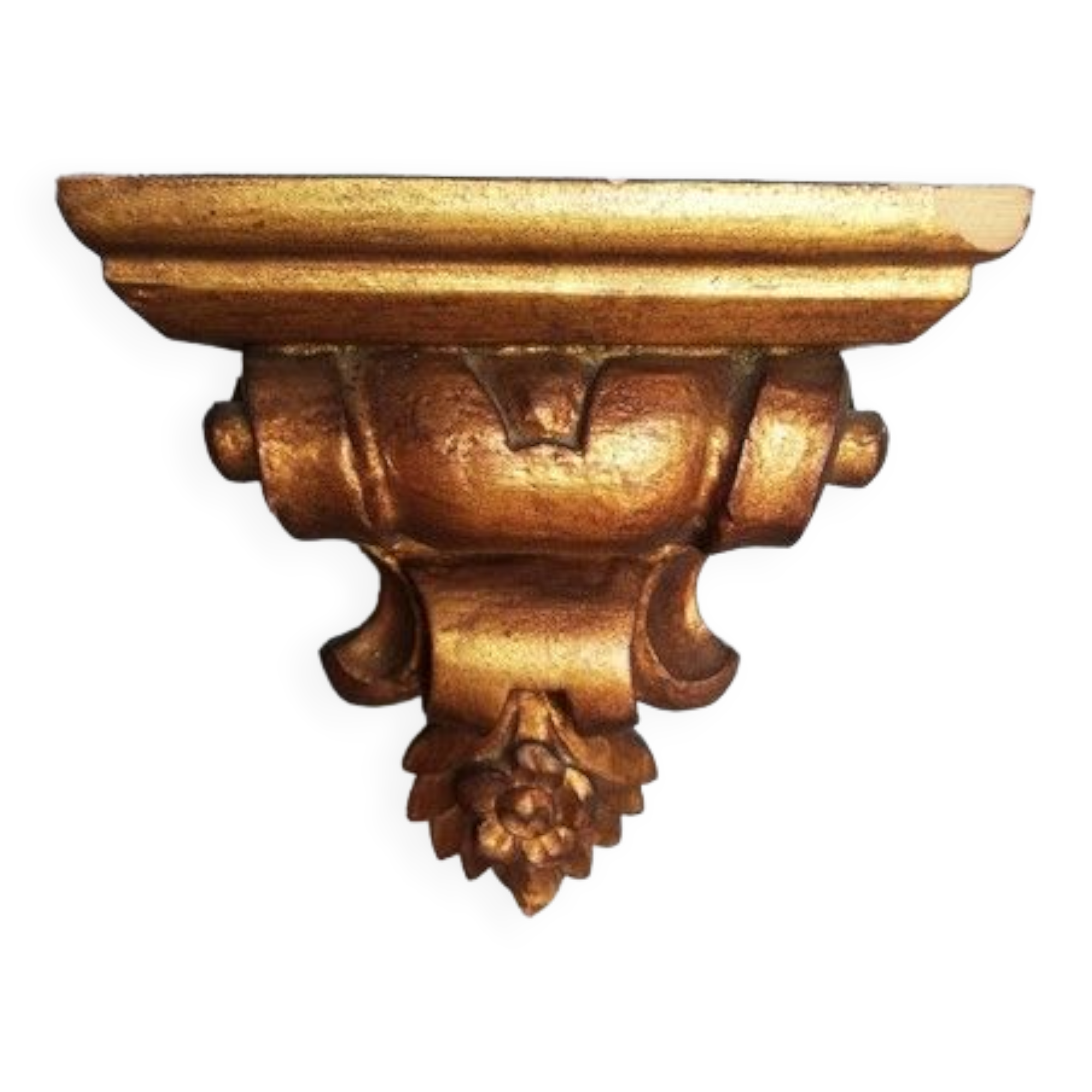 Wall lamp console gilded wood early XXem