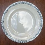 Lot de 2 assiettes anciennes en terre de fer – Manufacture de Longwy