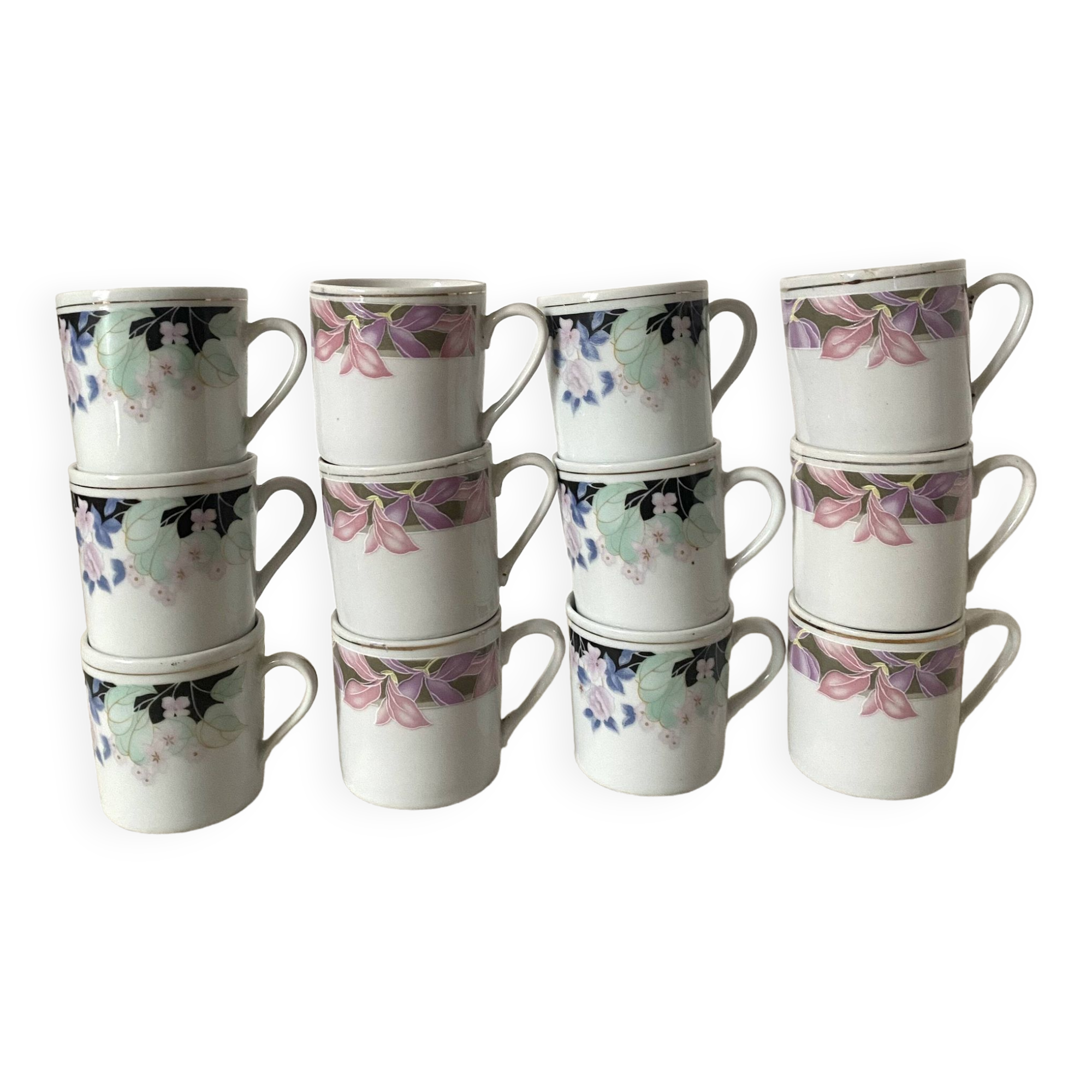 80s Mismatched Coffee Mugs