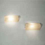 Pair of glass wall light of the years 50 Holophane