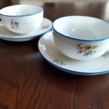 Two Salins earthenware lunch cups