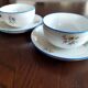 Two Salins earthenware lunch cups