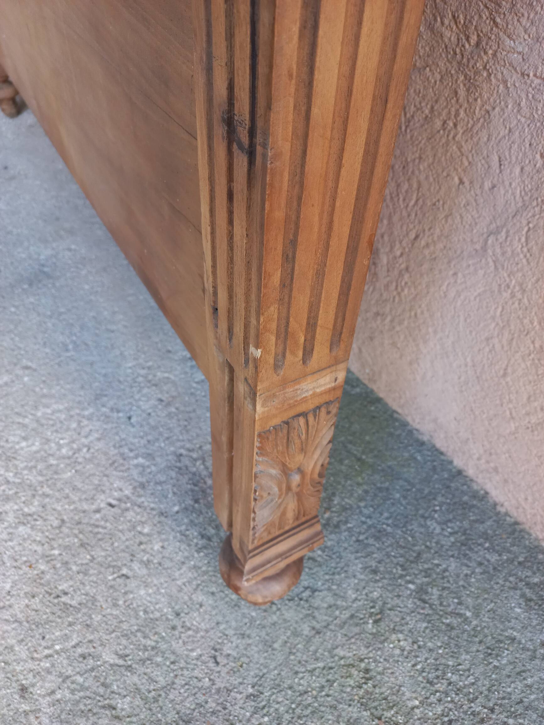 Louis XVI style wooden headboard