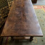 Louis XIII style farmhouse table solid oak + 2 extensions